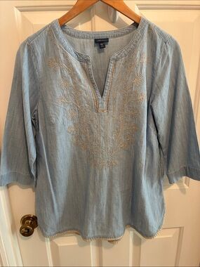 J. Jill Blue Tunic Top, PS